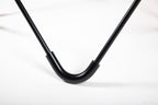 Detail of the black steel frame and foot of the Bonet BKF®