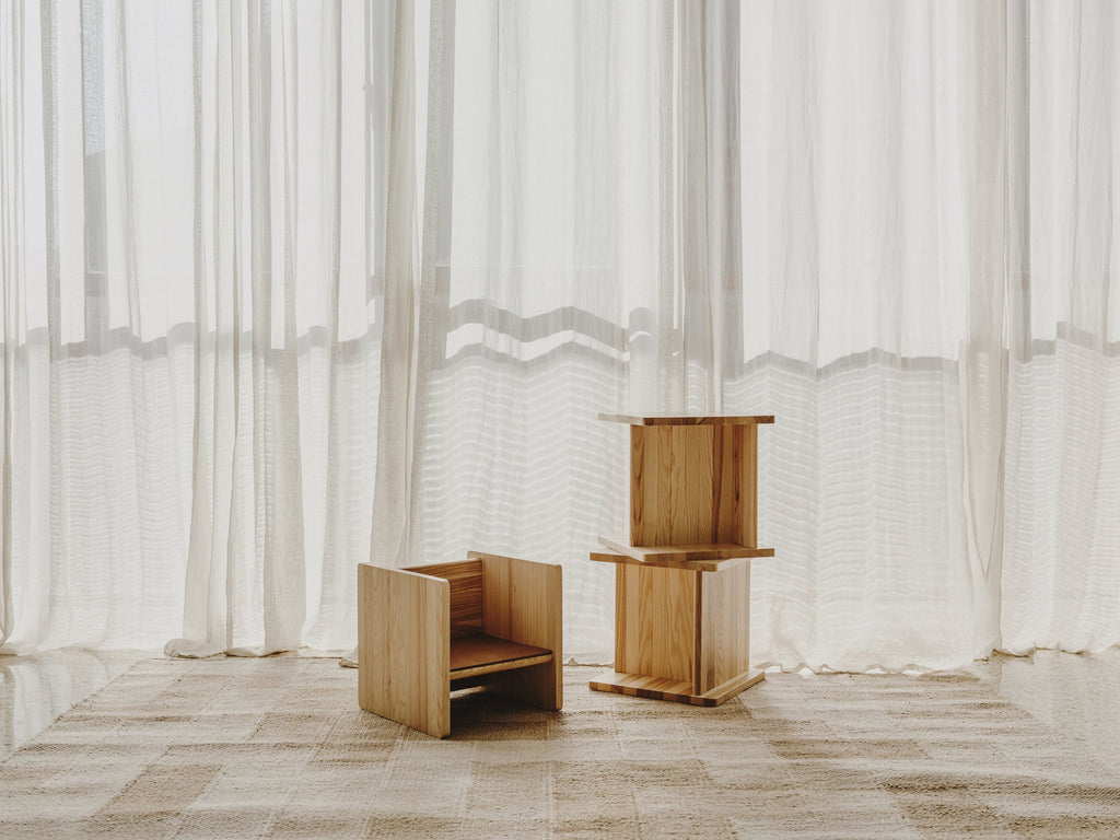 Delta pieces in a bright room