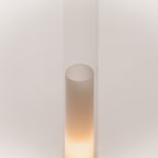 Detail of the warm glow inside the Sylvestrina glass tube